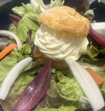 Plat au restaurant dans les Cévennes, l’auberge du Cap