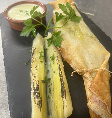 Plat au restaurant dans les Cévennes, l’auberge du Cap