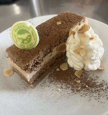 Plat au restaurant dans les Cévennes, l’auberge du Cap
