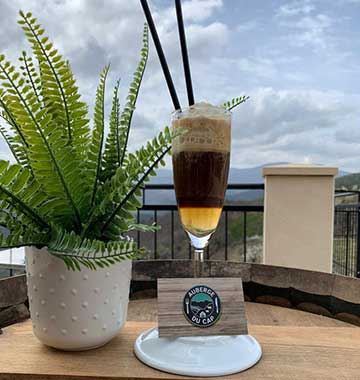 Irish coffee, boisson concoctée par l’auberge restaurant du Cap dans le Gard